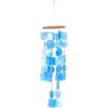 imageDeco 79 Capiz Shell Waterfall Windchime 20quot x 5quot x 5quot WhiteBlue