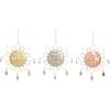imageDeco 79 Metal Butterfly Windchime with Beads and Cone Bells 15quot x 1quot x 36quot Brass15W  17H