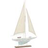 imageDeco 79 Wood Sail Boat Handmade Decorative Sculpture Home Decor Statues set of 2 Accent Figurines 17quot x 3quot x 25quot White14 x 2 x 22