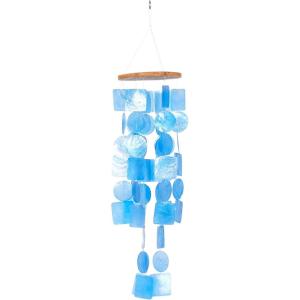 imageDeco 79 Capiz Shell Waterfall Windchime 20quot x 5quot x 5quot WhiteBlue