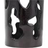 imageDeco 79 Aluminum Metal Decorative Vase Drip Centerpiece Vase with Melting Designed Body Vase for Home Decoration 10quot x 9quot x 31quot SilverBlack