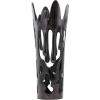 imageDeco 79 Aluminum Metal Decorative Vase Drip Centerpiece Vase with Melting Designed Body Vase for Home Decoration 10quot x 9quot x 31quot SilverBlack