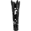 imageDeco 79 Aluminum Metal Decorative Vase Drip Centerpiece Vase with Melting Designed Body Vase for Home Decoration 10quot x 9quot x 31quot SilverBlack