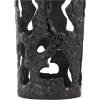 imageDeco 79 Aluminum Metal Decorative Vase Drip Centerpiece Vase with Melting Designed Body Vase for Home Decoration 10quot x 9quot x 31quot SilverBlack