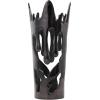 imageDeco 79 Aluminum Metal Decorative Vase Drip Centerpiece Vase with Melting Designed Body Vase for Home Decoration 10quot x 9quot x 31quot SilverBlack