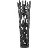 imageDeco 79 Aluminum Metal Decorative Vase Drip Centerpiece Vase with Melting Designed Body Vase for Home Decoration 10quot x 9quot x 31quot SilverBlack