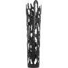 imageDeco 79 Aluminum Metal Decorative Vase Drip Centerpiece Vase with Melting Designed Body Vase for Home Decoration 10quot x 9quot x 31quot SilverBlack