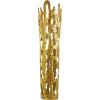 imageDeco 79 Aluminum Metal Decorative Vase Drip Centerpiece Vase with Melting Designed Body Vase for Home Decoration 10quot x 9quot x 31quot SilverGold