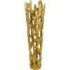 imageDeco 79 Aluminum Metal Decorative Vase Drip Centerpiece Vase with Melting Designed Body Vase for Home Decoration 10quot x 9quot x 31quot SilverGold