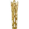 imageDeco 79 Aluminum Metal Decorative Vase Drip Centerpiece Vase with Melting Designed Body Vase for Home Decoration 10quot x 9quot x 31quot SilverGold