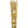 imageDeco 79 Aluminum Metal Decorative Vase Drip Centerpiece Vase with Melting Designed Body Vase for Home Decoration 10quot x 9quot x 31quot SilverGold