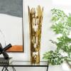 imageDeco 79 Aluminum Metal Decorative Vase Drip Centerpiece Vase with Melting Designed Body Vase for Home Decoration 10quot x 9quot x 31quot SilverGold