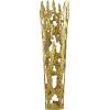 imageDeco 79 Aluminum Metal Decorative Vase Drip Centerpiece Vase with Melting Designed Body Vase for Home Decoration 10quot x 9quot x 31quot SilverGold