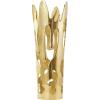 imageDeco 79 Aluminum Metal Decorative Vase Drip Centerpiece Vase with Melting Designed Body Vase for Home Decoration 10quot x 9quot x 31quot SilverGold