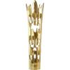 imageDeco 79 Aluminum Metal Decorative Vase Drip Centerpiece Vase with Melting Designed Body Vase for Home Decoration 10quot x 9quot x 31quot SilverGold