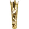 imageDeco 79 Aluminum Metal Decorative Vase Drip Centerpiece Vase with Melting Designed Body Vase for Home Decoration 10quot x 9quot x 31quot SilverGold