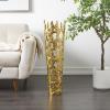 imageDeco 79 Aluminum Metal Decorative Vase Drip Centerpiece Vase with Melting Designed Body Vase for Home Decoration 10quot x 9quot x 31quot SilverGold