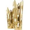 imageDeco 79 Aluminum Metal Decorative Vase Drip Centerpiece Vase with Melting Designed Body Vase for Home Decoration 10quot x 9quot x 31quot SilverGold