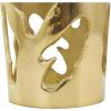 imageDeco 79 Aluminum Metal Decorative Vase Drip Centerpiece Vase with Melting Designed Body Vase for Home Decoration 10quot x 9quot x 31quot SilverGold