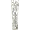 imageDeco 79 Aluminum Metal Decorative Vase Drip Centerpiece Vase with Melting Designed Body Vase for Home Decoration 10quot x 9quot x 31quot SilverSilver