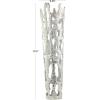 imageDeco 79 Aluminum Metal Decorative Vase Drip Centerpiece Vase with Melting Designed Body Vase for Home Decoration 10quot x 9quot x 31quot SilverSilver
