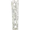 imageDeco 79 Aluminum Metal Decorative Vase Drip Centerpiece Vase with Melting Designed Body Vase for Home Decoration 10quot x 9quot x 31quot SilverSilver