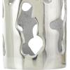 imageDeco 79 Aluminum Metal Decorative Vase Drip Centerpiece Vase with Melting Designed Body Vase for Home Decoration 10quot x 9quot x 31quot SilverSilver
