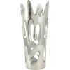 imageDeco 79 Aluminum Metal Decorative Vase Drip Centerpiece Vase with Melting Designed Body Vase for Home Decoration 10quot x 9quot x 31quot SilverSilver