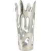 imageDeco 79 Aluminum Metal Decorative Vase Drip Centerpiece Vase with Melting Designed Body Vase for Home Decoration 10quot x 9quot x 31quot SilverSilver