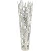 imageDeco 79 Aluminum Metal Decorative Vase Drip Centerpiece Vase with Melting Designed Body Vase for Home Decoration 10quot x 9quot x 31quot SilverSilver