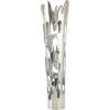 imageDeco 79 Aluminum Metal Decorative Vase Drip Centerpiece Vase with Melting Designed Body Vase for Home Decoration 10quot x 9quot x 31quot SilverSilver