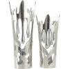 imageDeco 79 Aluminum Metal Decorative Vase Drip Centerpiece Vase with Melting Designed Body Vase for Home Decoration 10quot x 9quot x 31quot SilverSilver