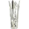 imageDeco 79 Aluminum Metal Decorative Vase Drip Centerpiece Vase with Melting Designed Body Vase for Home Decoration 10quot x 9quot x 31quot SilverSilver