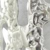 imageDeco 79 Aluminum Metal Decorative Vase Drip Centerpiece Vase with Melting Designed Body Vase for Home Decoration 10quot x 9quot x 31quot SilverSilver