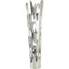 imageDeco 79 Aluminum Metal Decorative Vase Drip Centerpiece Vase with Melting Designed Body Vase for Home Decoration 10quot x 9quot x 31quot SilverSilver
