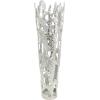 imageDeco 79 Aluminum Metal Decorative Vase Drip Centerpiece Vase with Melting Designed Body Vase for Home Decoration 10quot x 9quot x 31quot SilverSilver
