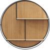 imageDeco 79 Bamboo Geometric 2 Shelves Wall Shelf 30quot x 6quot x 30quot BrownBrown