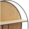 imageDeco 79 Bamboo Geometric 2 Shelves Wall Shelf 30quot x 6quot x 30quot BrownBrown