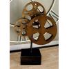 imageDeco 79 Metal Film Decorative Sculpture Reel Home Decor Statue with Elevated Block Base Accent Figurine 11quot x 5quot x 16quot Bronze