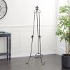 imageDeco 79 Metal Scroll Extra Large Free Standing Adjustable Display Stand Easel with Chain Support 21quot x 1quot x 65quot BlackBlack