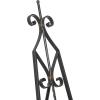 imageDeco 79 Metal Scroll Extra Large Free Standing Adjustable Display Stand Easel with Chain Support 21quot x 1quot x 65quot BlackBlack