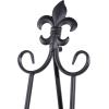 imageDeco 79 Metal Scroll Extra Large Free Standing Adjustable Display Stand Easel with Chain Support 21quot x 1quot x 65quot BlackBlack