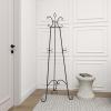 imageDeco 79 Metal Scroll Extra Large Free Standing Adjustable Display Stand Easel with Chain Support 21quot x 1quot x 65quot BlackBlack