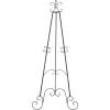 imageDeco 79 Metal Scroll Extra Large Free Standing Adjustable Display Stand Easel with Chain Support 21quot x 1quot x 65quot BlackBlack