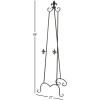 imageDeco 79 Metal Scroll Extra Large Free Standing Adjustable Display Stand Easel with Chain Support 21quot x 1quot x 65quot BlackBlack