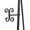 imageDeco 79 Metal Scroll Extra Large Free Standing Adjustable Display Stand Easel with Chain Support 21quot x 1quot x 65quot BlackBlack