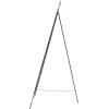 imageDeco 79 Metal Scroll Extra Large Free Standing Adjustable Display Stand Easel with Chain Support 21quot x 1quot x 65quot BlackBlack