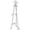 imageDeco 79 Metal Scroll Extra Large Free Standing Adjustable Display Stand Easel with Chain Support 21quot x 1quot x 65quot BlackBlack