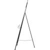 imageDeco 79 Metal Scroll Extra Large Free Standing Adjustable Display Stand Easel with Chain Support 21quot x 1quot x 65quot BlackBlack