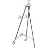 imageDeco 79 Metal Scroll Extra Large Free Standing Adjustable Display Stand Easel with Chain Support 21quot x 1quot x 65quot BlackBlack